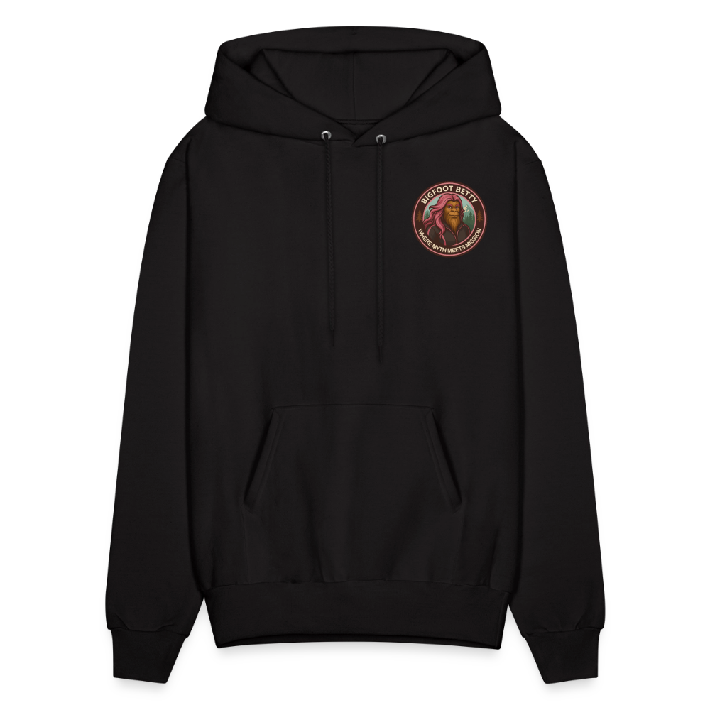 Men's Hoodie - Where Myth Meets Mission (F/B) (RETRO) - black