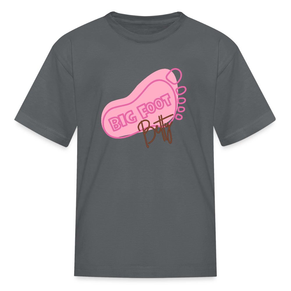 Kids' T-Shirt - BFB FootPrint - charcoal