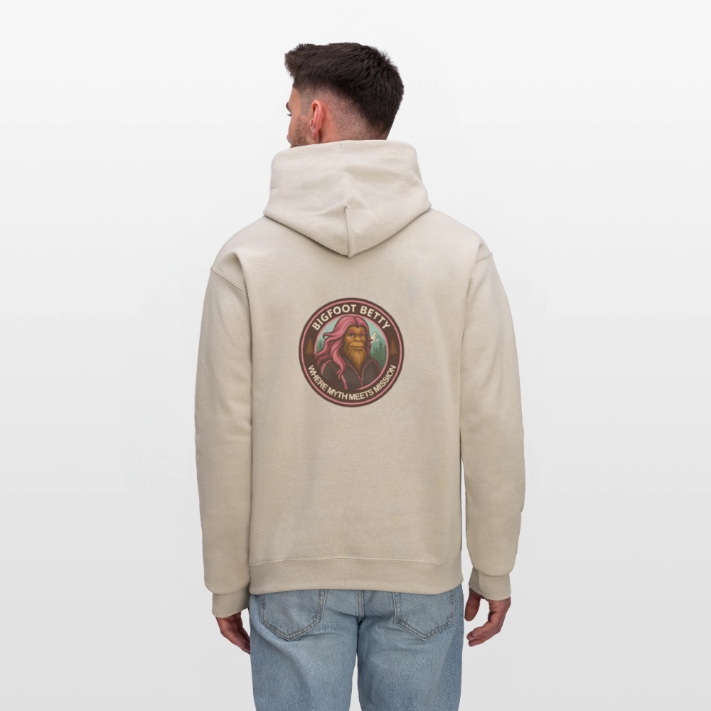 Men's Hoodie - Where Myth Meets Mission (RETRO) - Sand