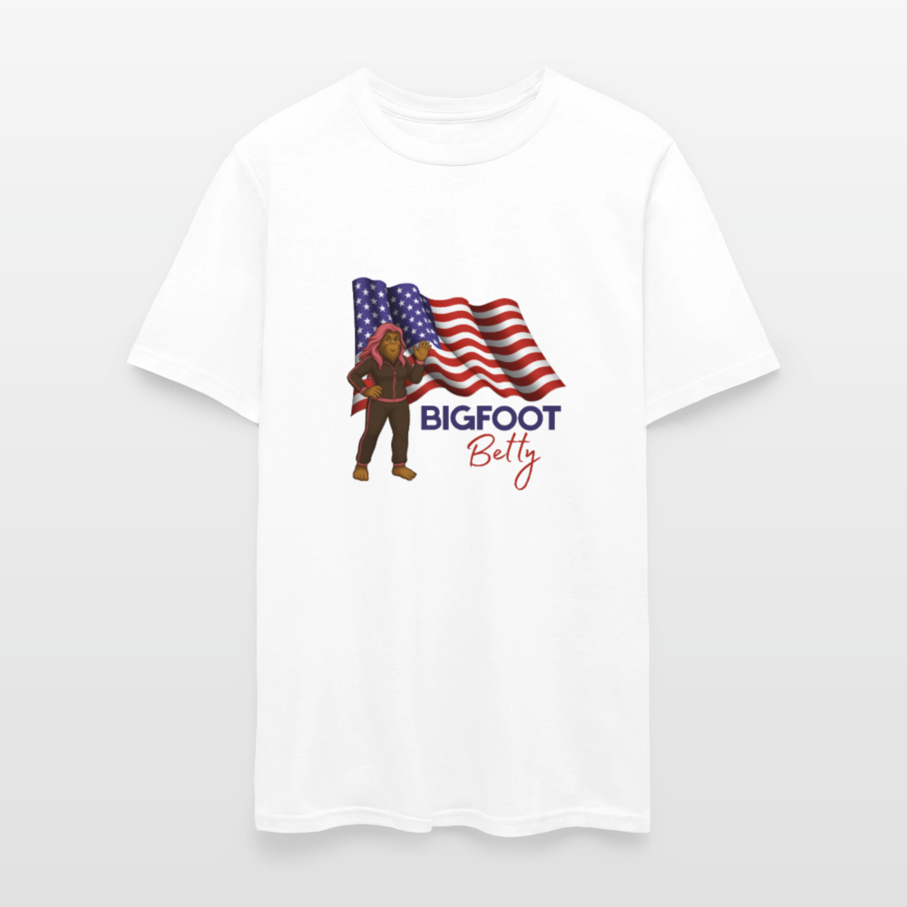 BFB July 4 -Waving Flag Unisex Classic T-Shirt - white