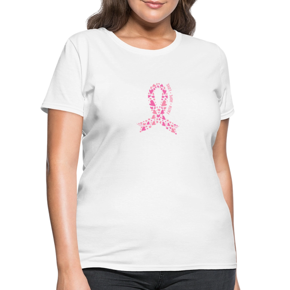 Women's Faith Hope Love T-Shirt - white