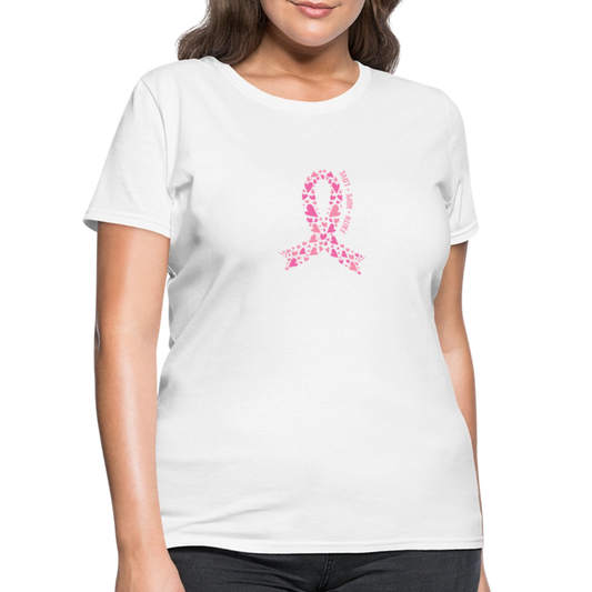 Women's Faith Hope Love T-Shirt - white