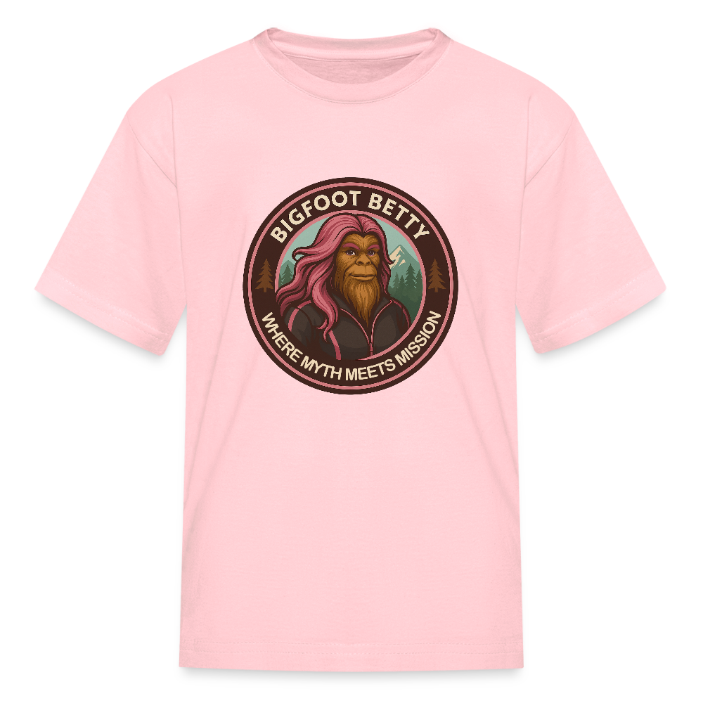 Kids' T-Shirt - Where Myth Meets Mission (RETRO) - pink