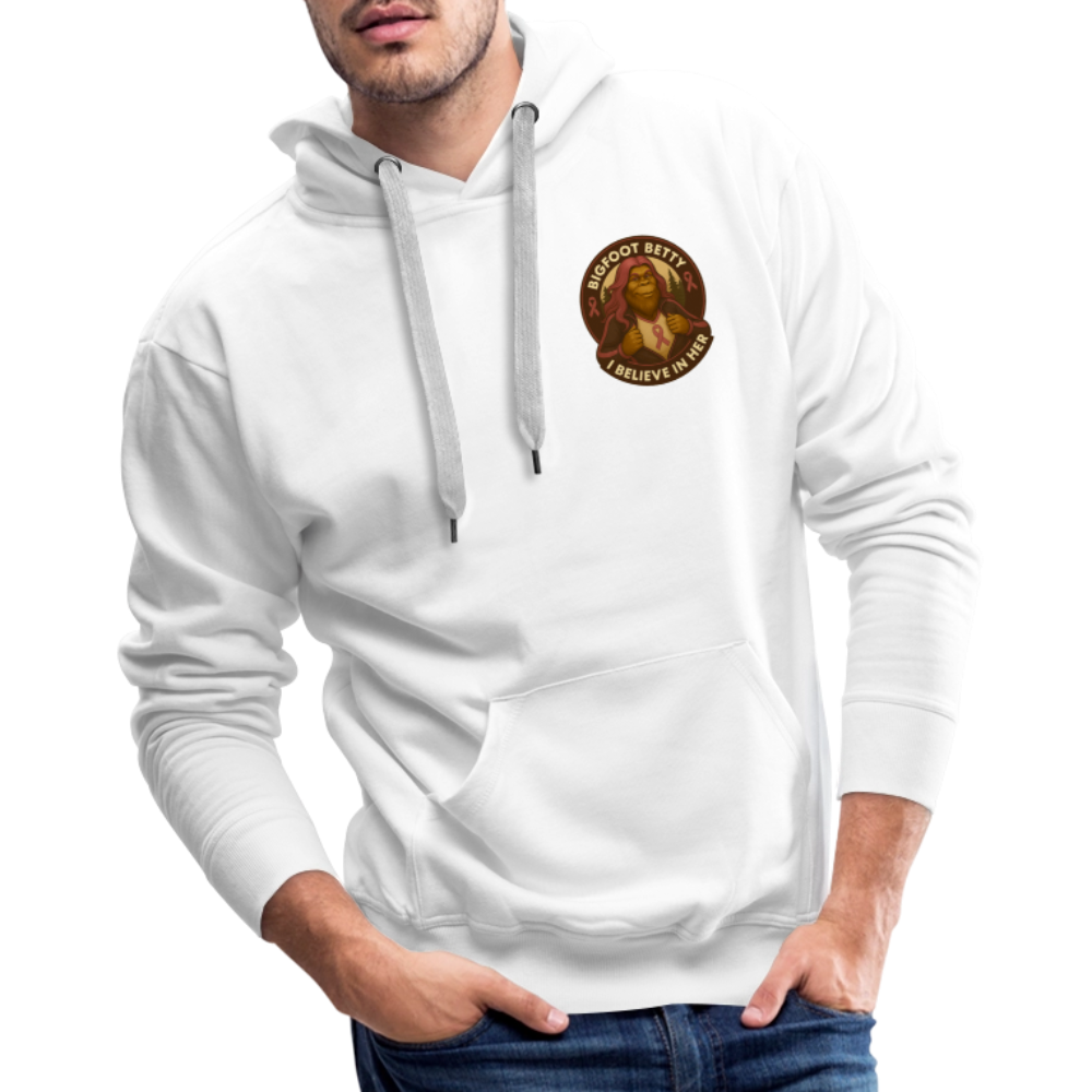Men’s Premium Hoodie - I Believe In Her (F/B) (RETRO) - white