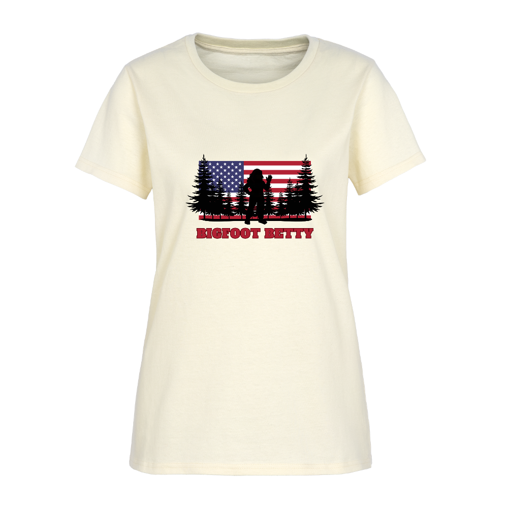 BFB July 4 - Forest Flag Women's T-Shirt - off white