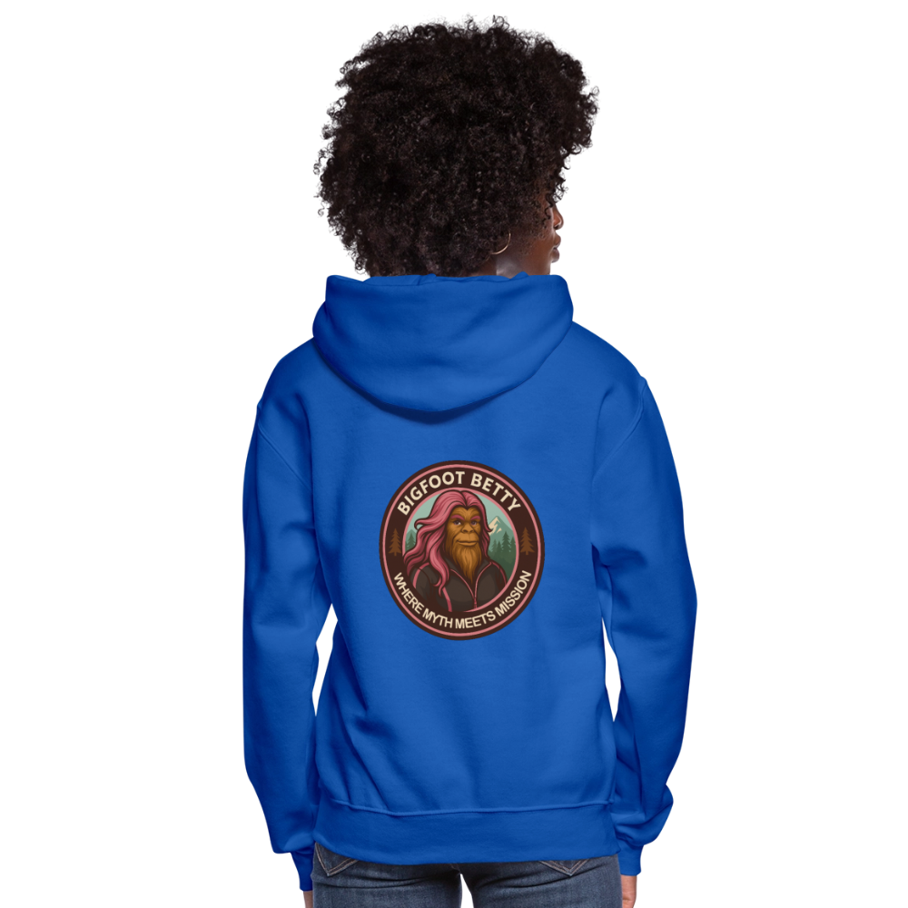 Women's Hoodie - Where Myth Meets Mission (RETRO) - royal blue