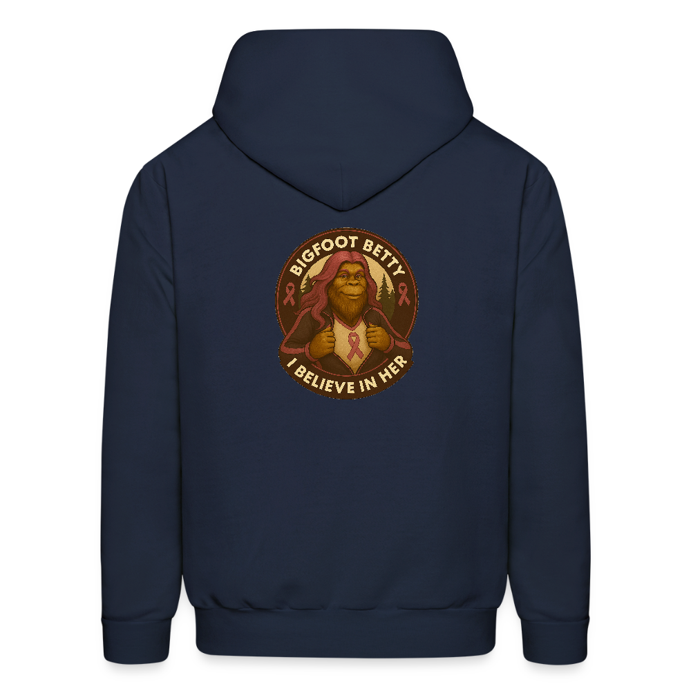Men's Hoodie - I Believe In Her (RETRO) - navy
