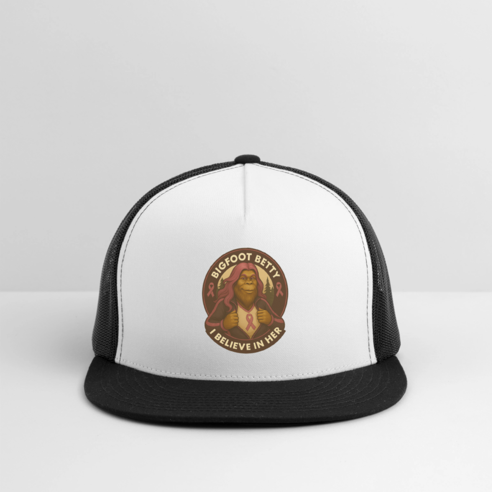 Trucker Hat - I Believe In Her (RETRO) - white/black