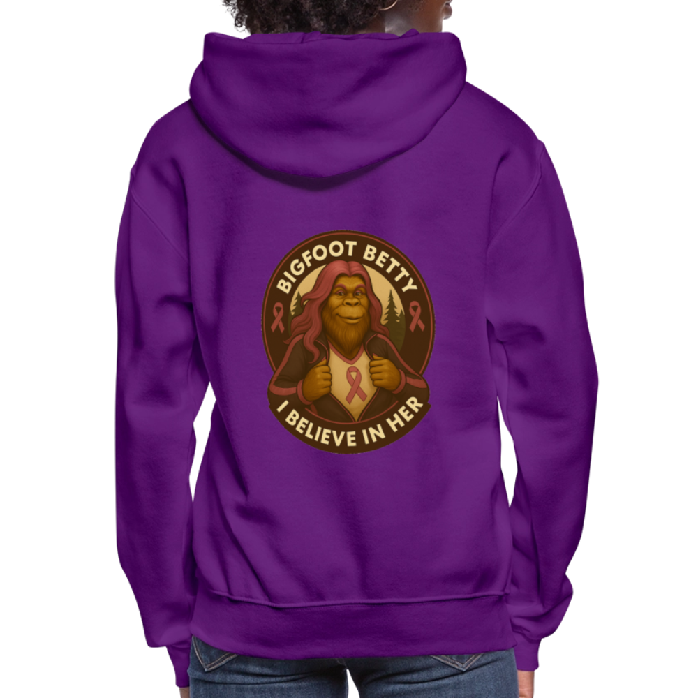 Women's Hoodie - I Believe In Her (RETRO) - purple
