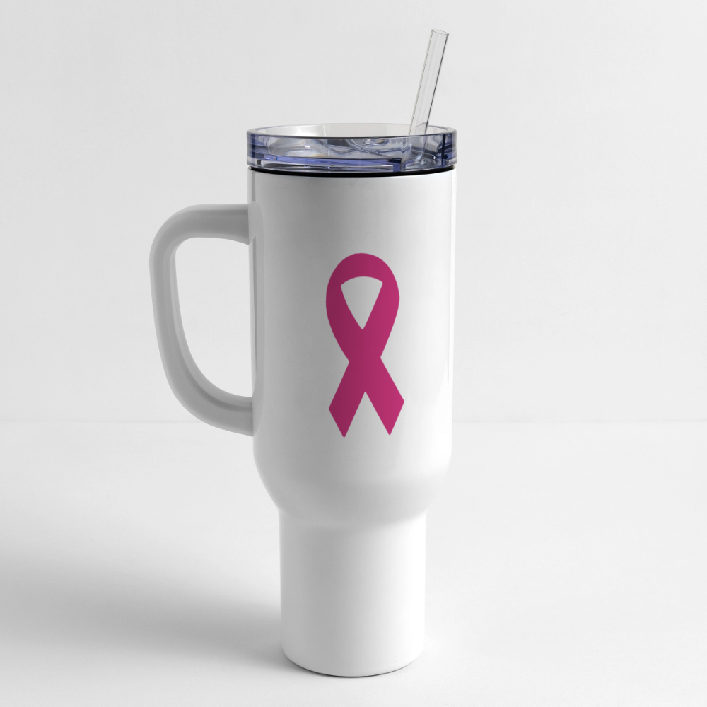 40 oz Travel Tumbler - 2026 BFB B&W - white