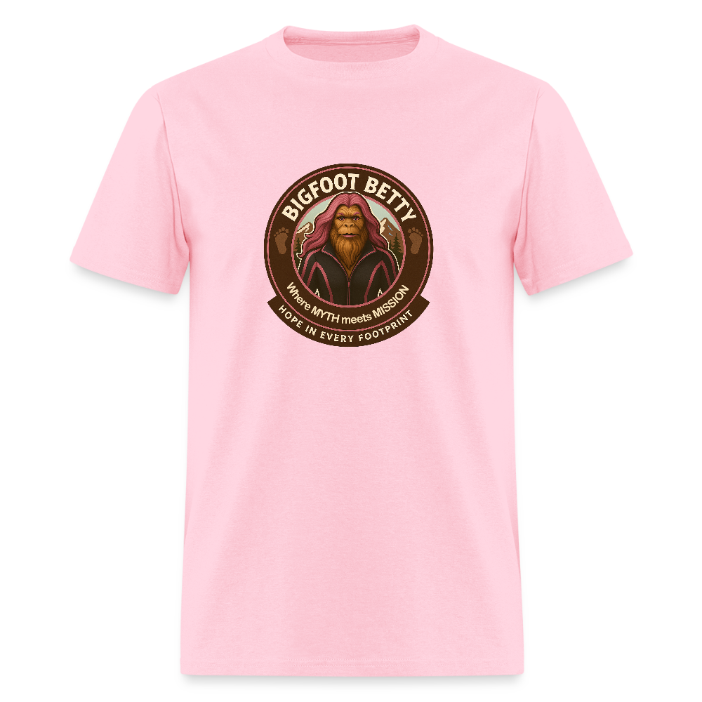 Unisex Classic T-Shirt - Hope in Every Footprint (RETRO) - pink