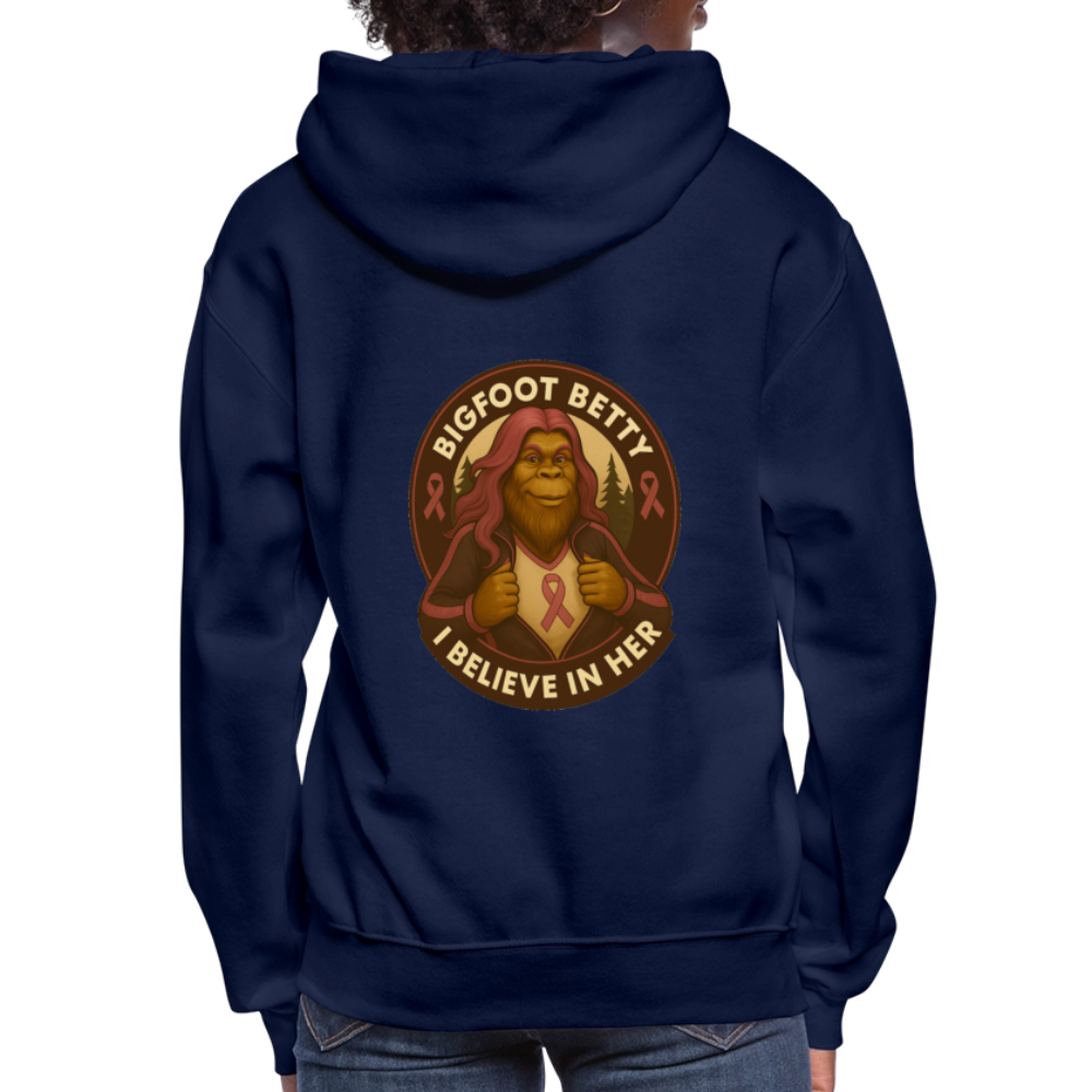 Women's Hoodie - I Believe In Her (RETRO) - navy