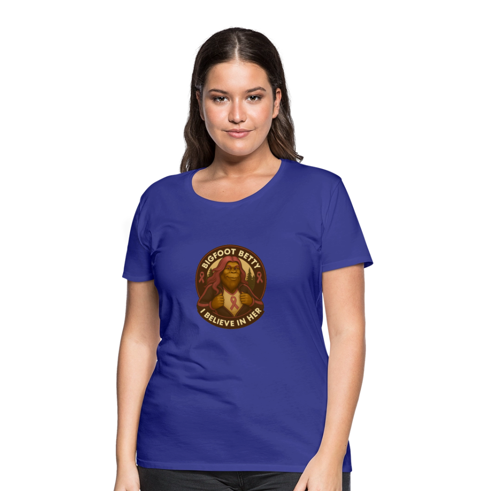 Women’s Premium T-Shirt - I Believe In Her (RETRO) - royal blue