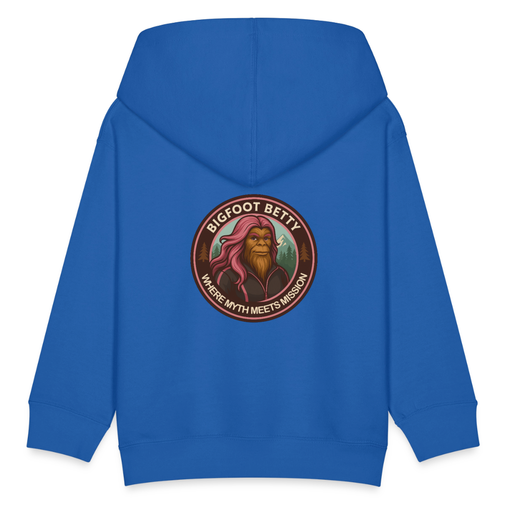 Kids' Hoodie - Where Myth Meets Mission (F/B) (RETRO) - royal blue