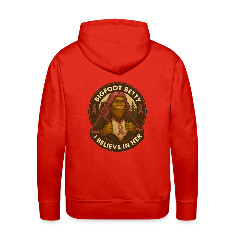 Men’s Premium Hoodie - Where Myth Meets Mission  (RETRO) - red