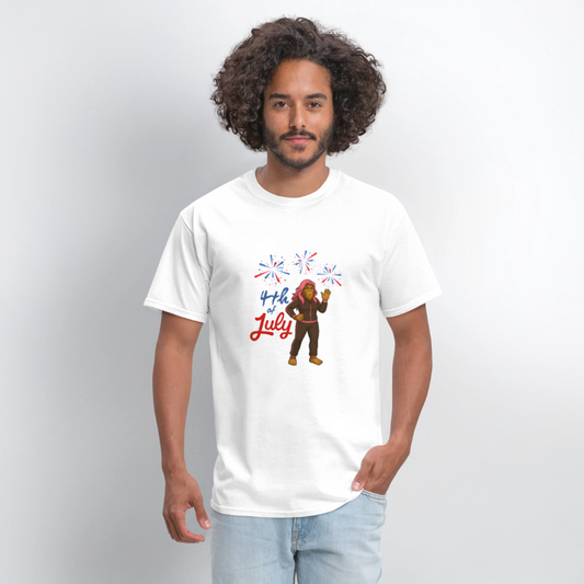 BFB July 4 - Fireworks Unisex Classic T-Shirt - white