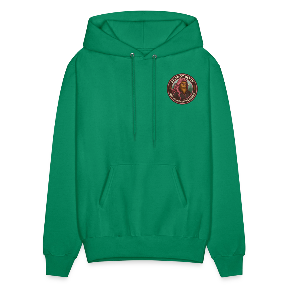 Men's Hoodie - Where Myth Meets Mission (F/B) (RETRO) - kelly green