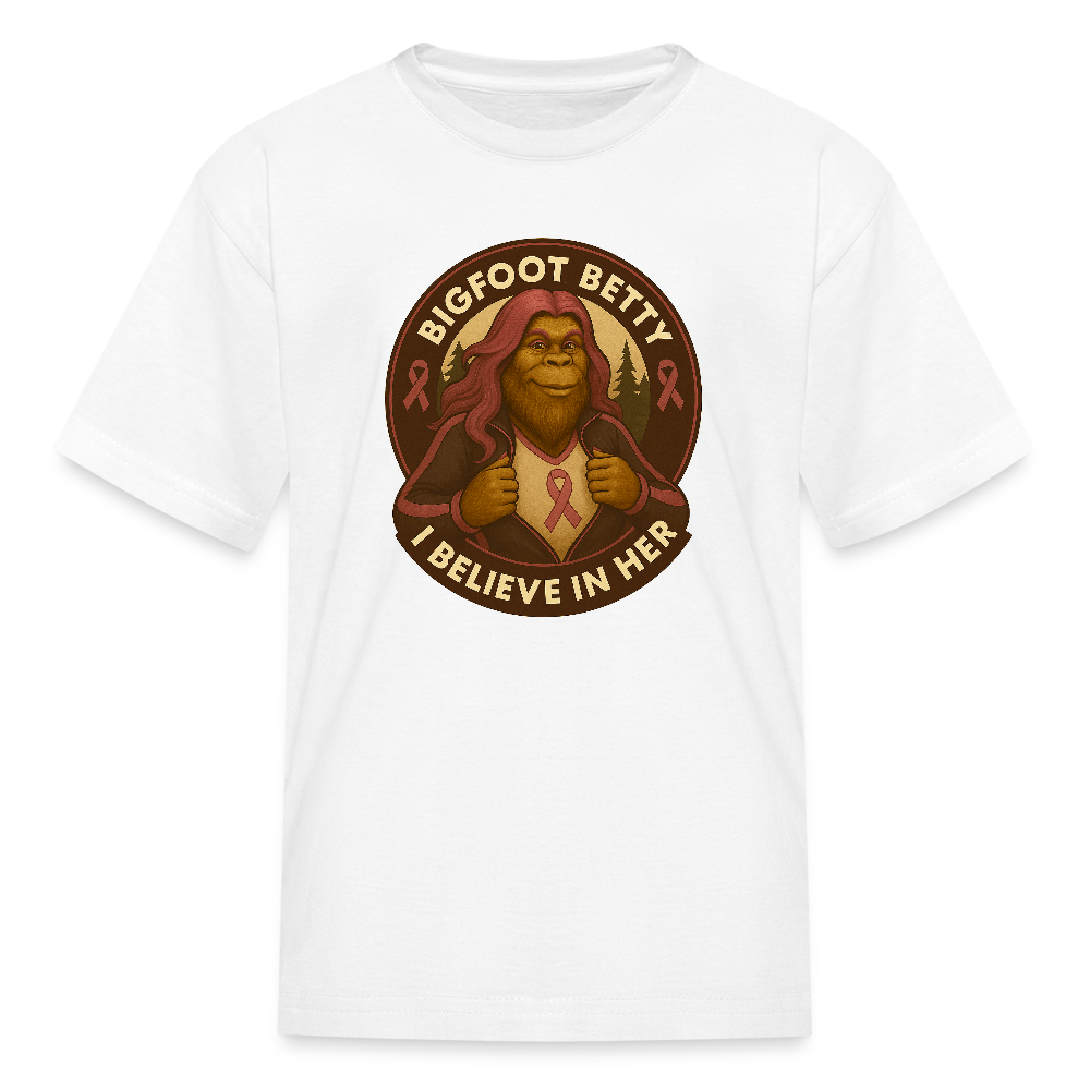 Kids' T-Shirt -I Believe In Her (RETRO) - white