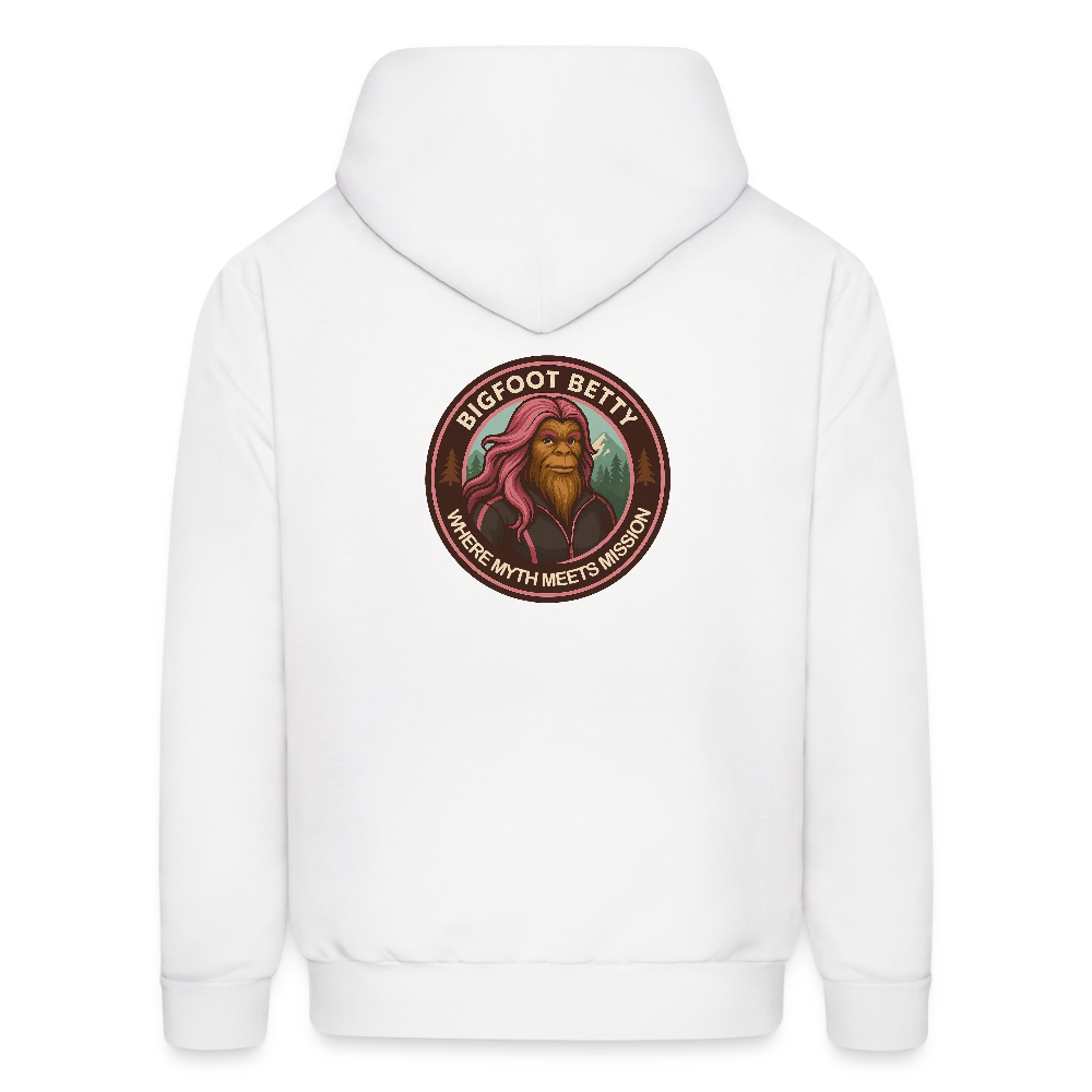 Men's Hoodie - Where Myth Meets Mission (RETRO) - white