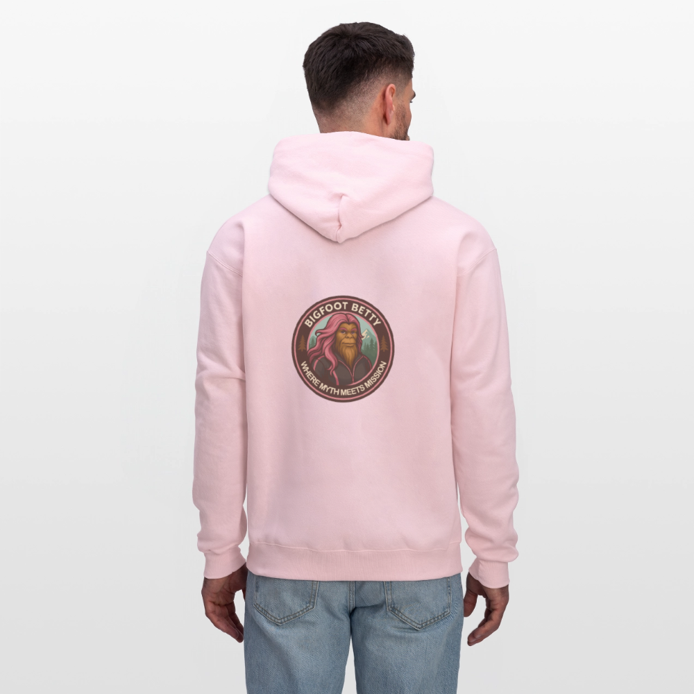 Men's Hoodie - Where Myth Meets Mission (F/B) (RETRO) - pale pink