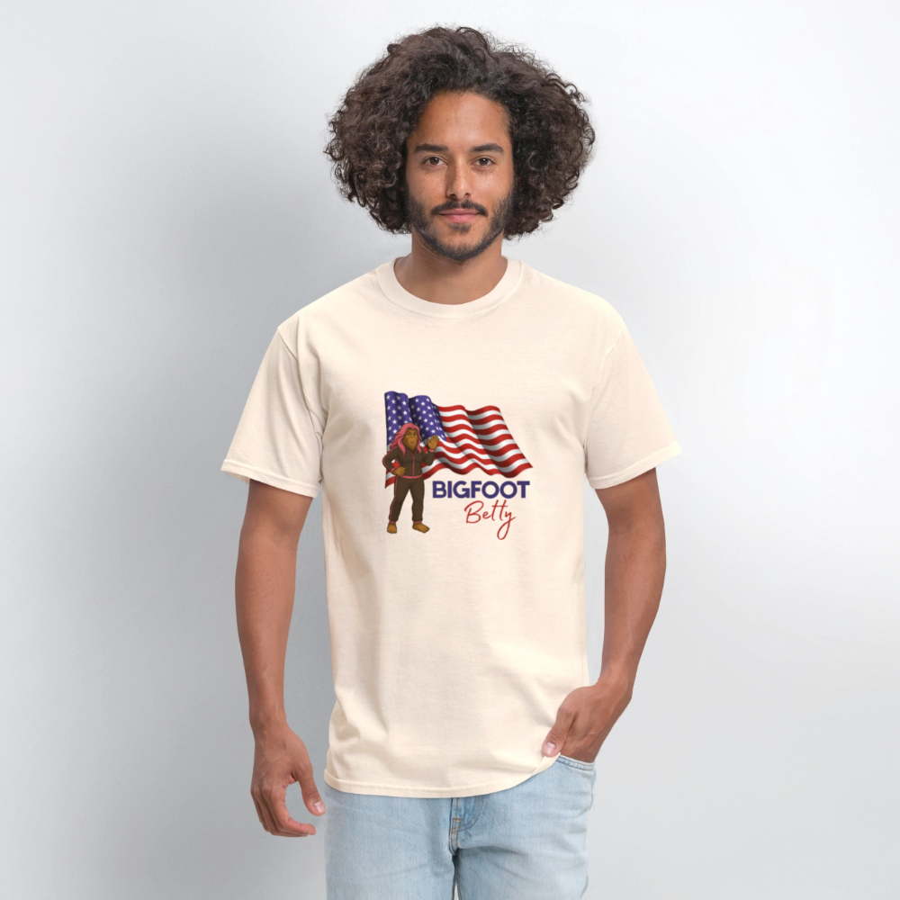 BFB July 4 -Waving Flag Unisex Classic T-Shirt - natural