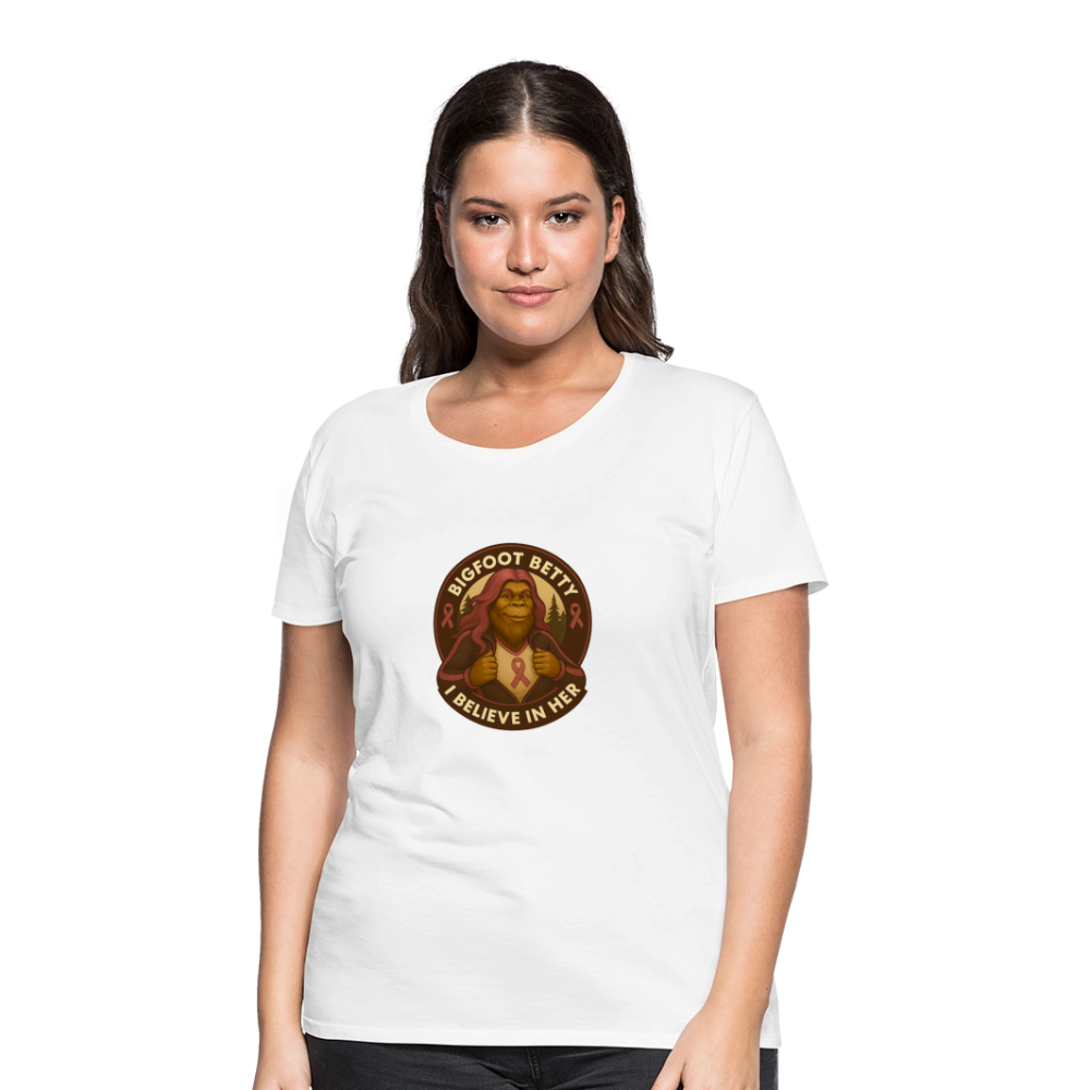 Women’s Premium T-Shirt - I Believe In Her (RETRO) - white
