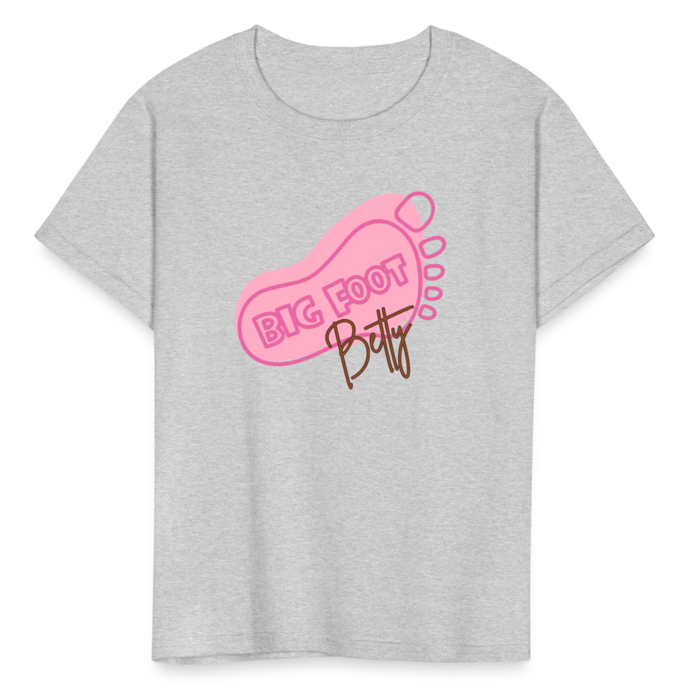 Kids' T-Shirt - BFB FootPrint - heather gray