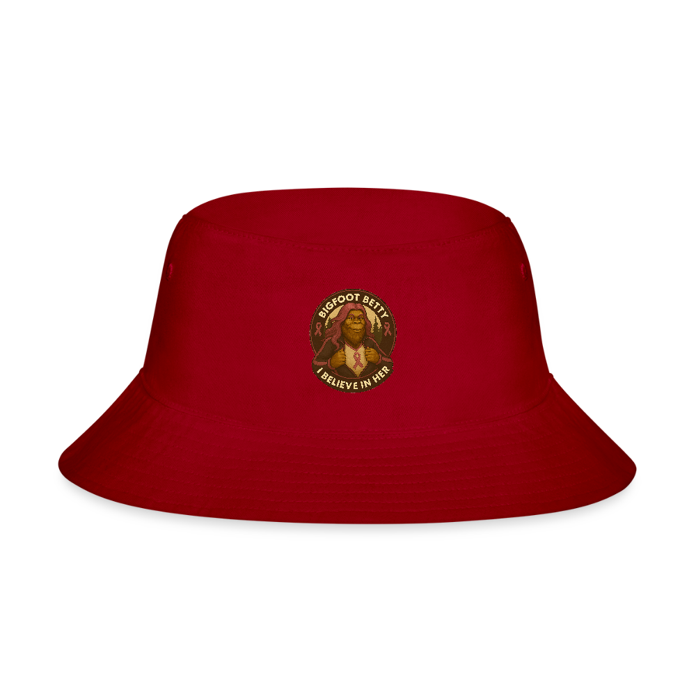 Bucket Hat - I Believe In Her (RETRO) - red