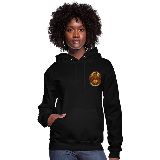 Women's Hoodie - I Believe In Her (F/B) (RETRO) - black