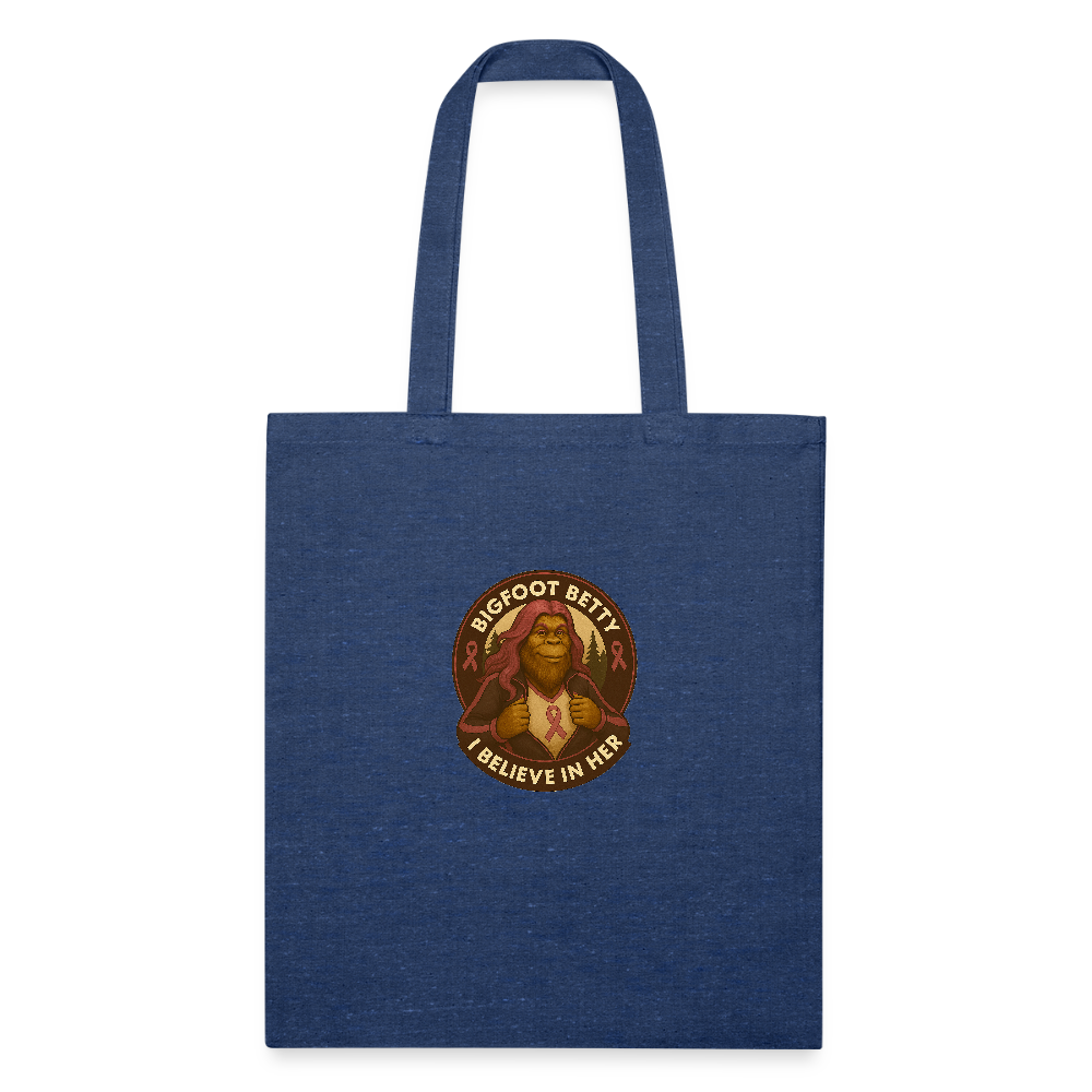 Recycled Tote Bag - I Believe In Her (RETRO) - heather navy