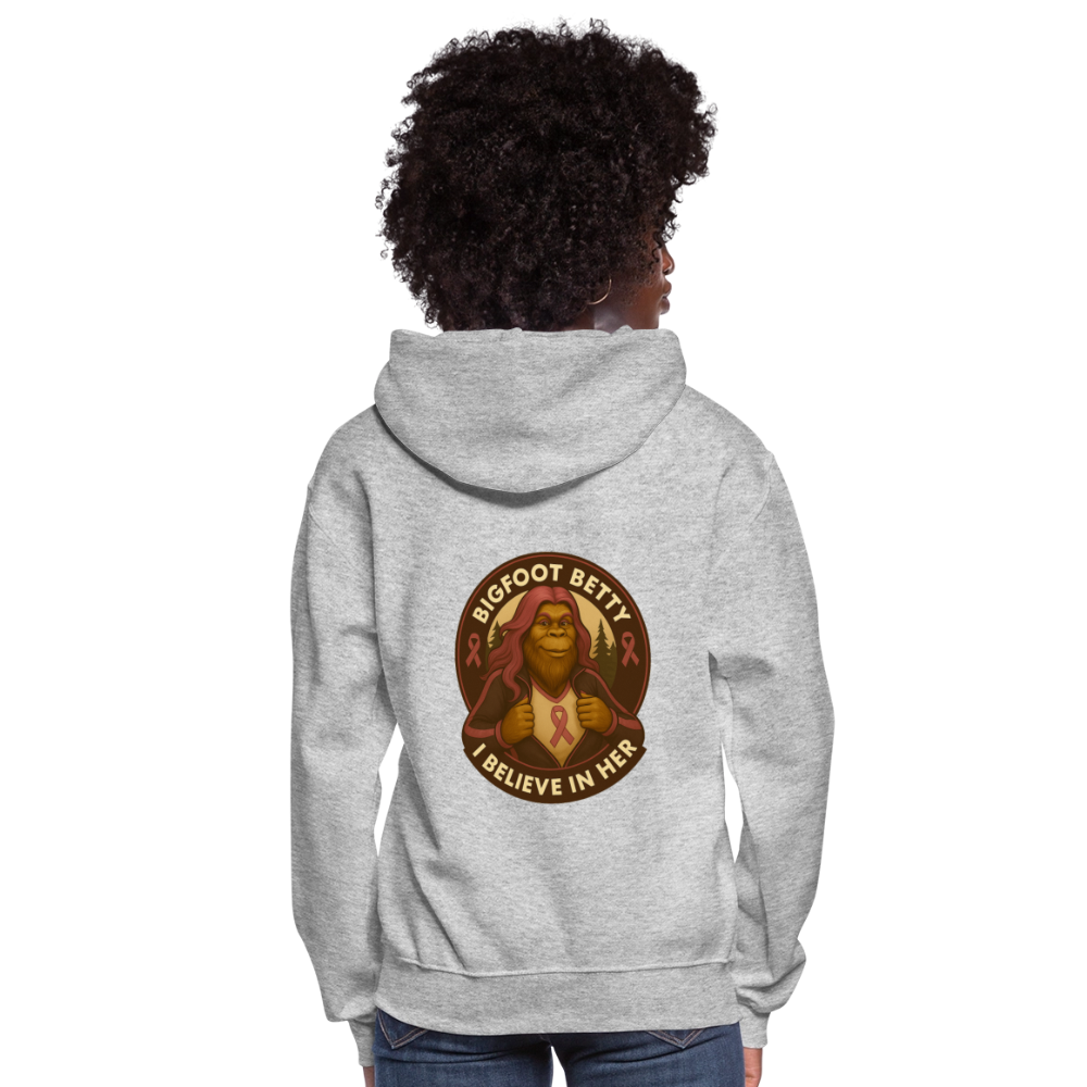 Women's Hoodie - I Believe In Her (RETRO) - heather gray