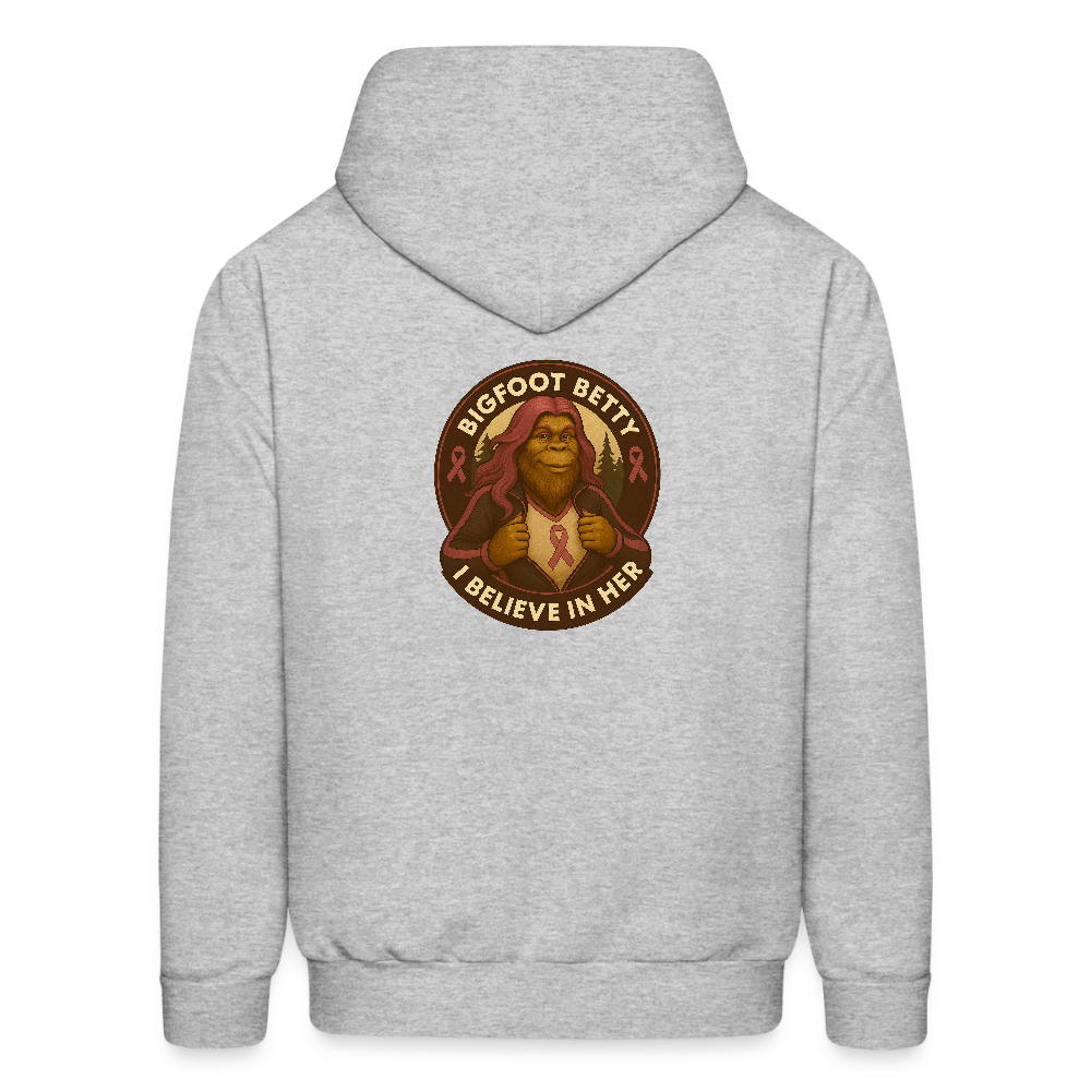 Men's Hoodie - I Believe In Her (RETRO) - heather gray