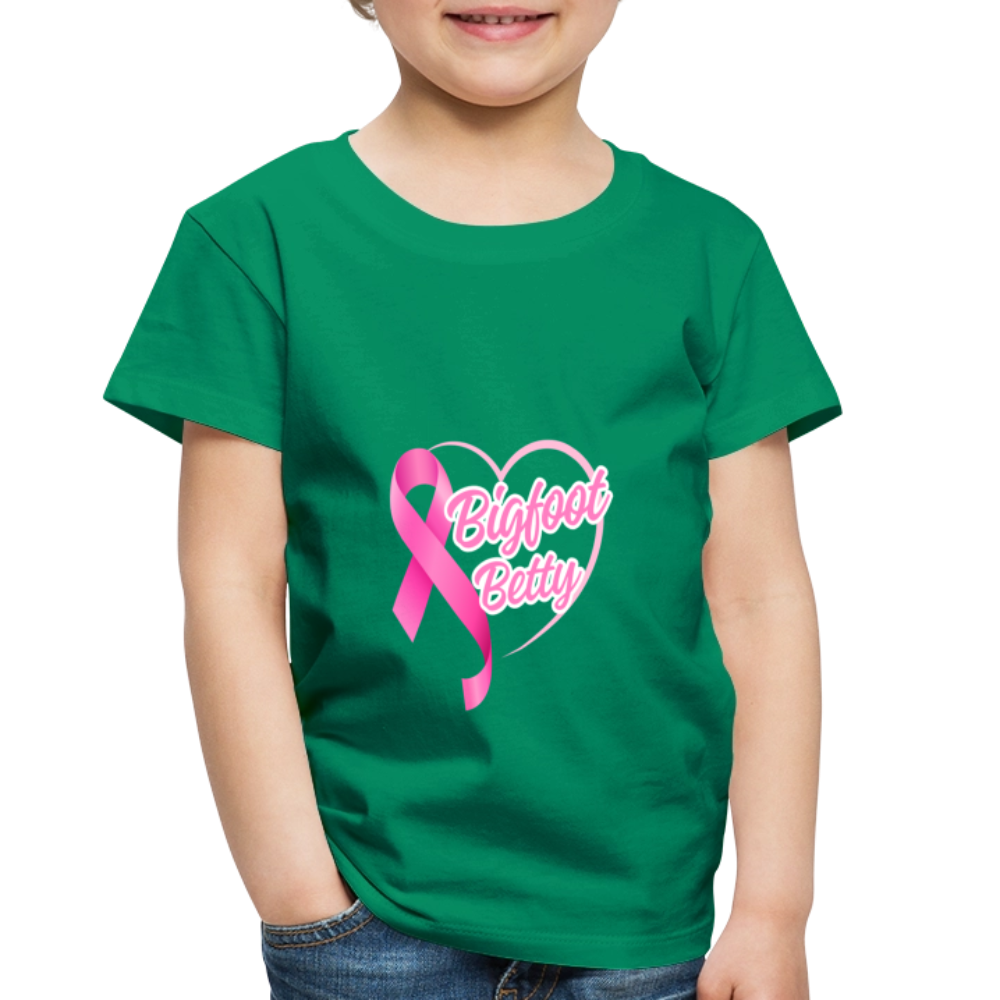 Toddler Premium T-Shirt - BFB Pink Ribbon - kelly green