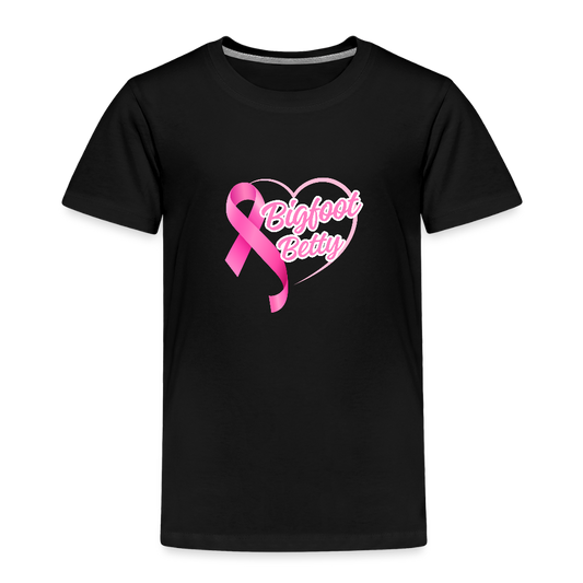 Toddler Premium T-Shirt - BFB Pink Ribbon - black