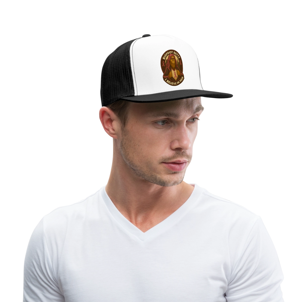 Trucker Hat - I Believe In Her (RETRO) - white/black
