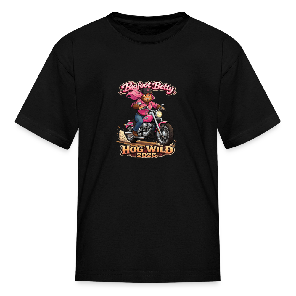Kids' T-Shirt - BFB Hog Wild - MOTORCYCLE - black