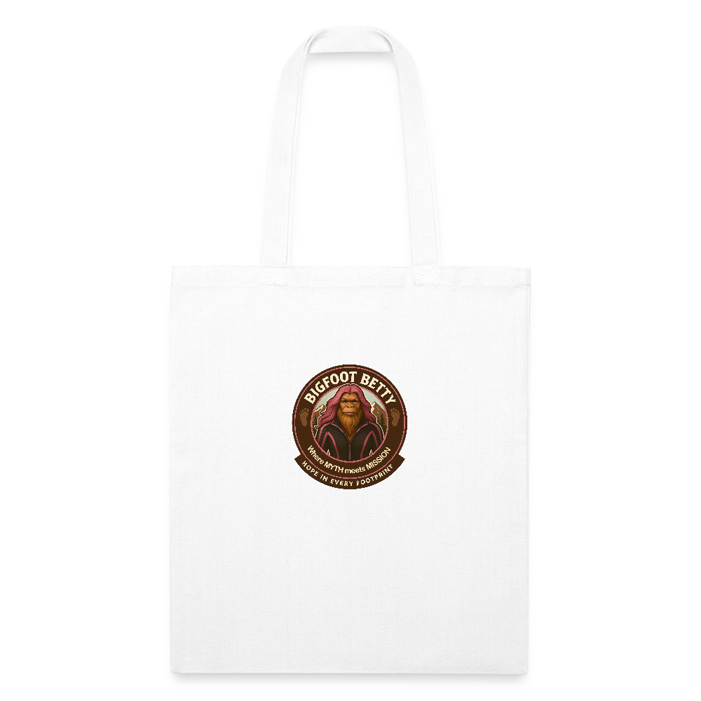 Recycled Tote Bag - Hope in Every Footprint (RETRO) - white