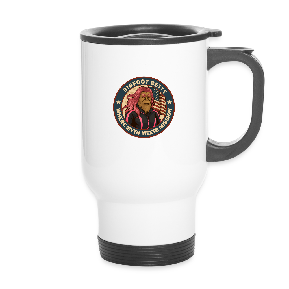 BFB July 4 - Badge Travel Mug - white