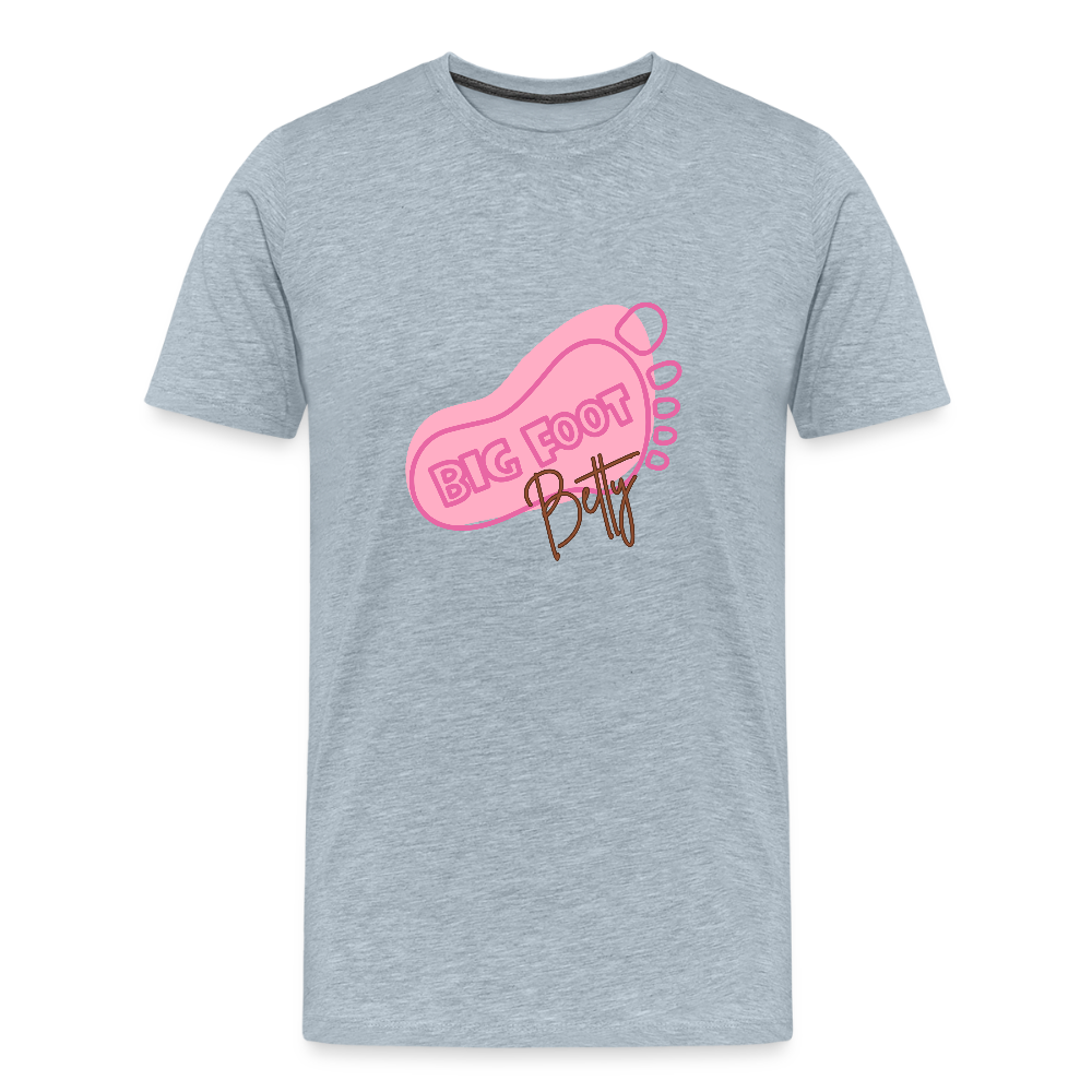 Men's Premium T-Shirt - BFB FootPrint - heather ice blue