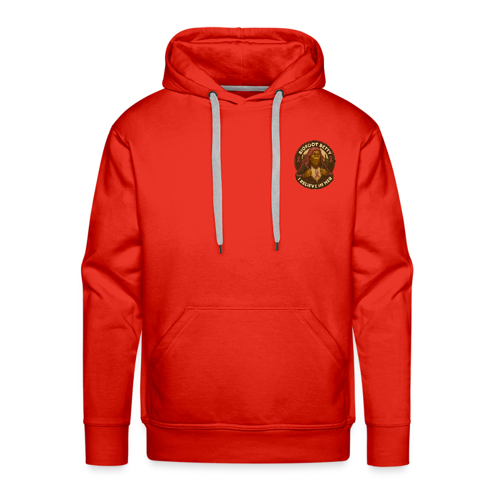 Men’s Premium Hoodie - Where Myth Meets Mission (F/B) (RETRO) - red