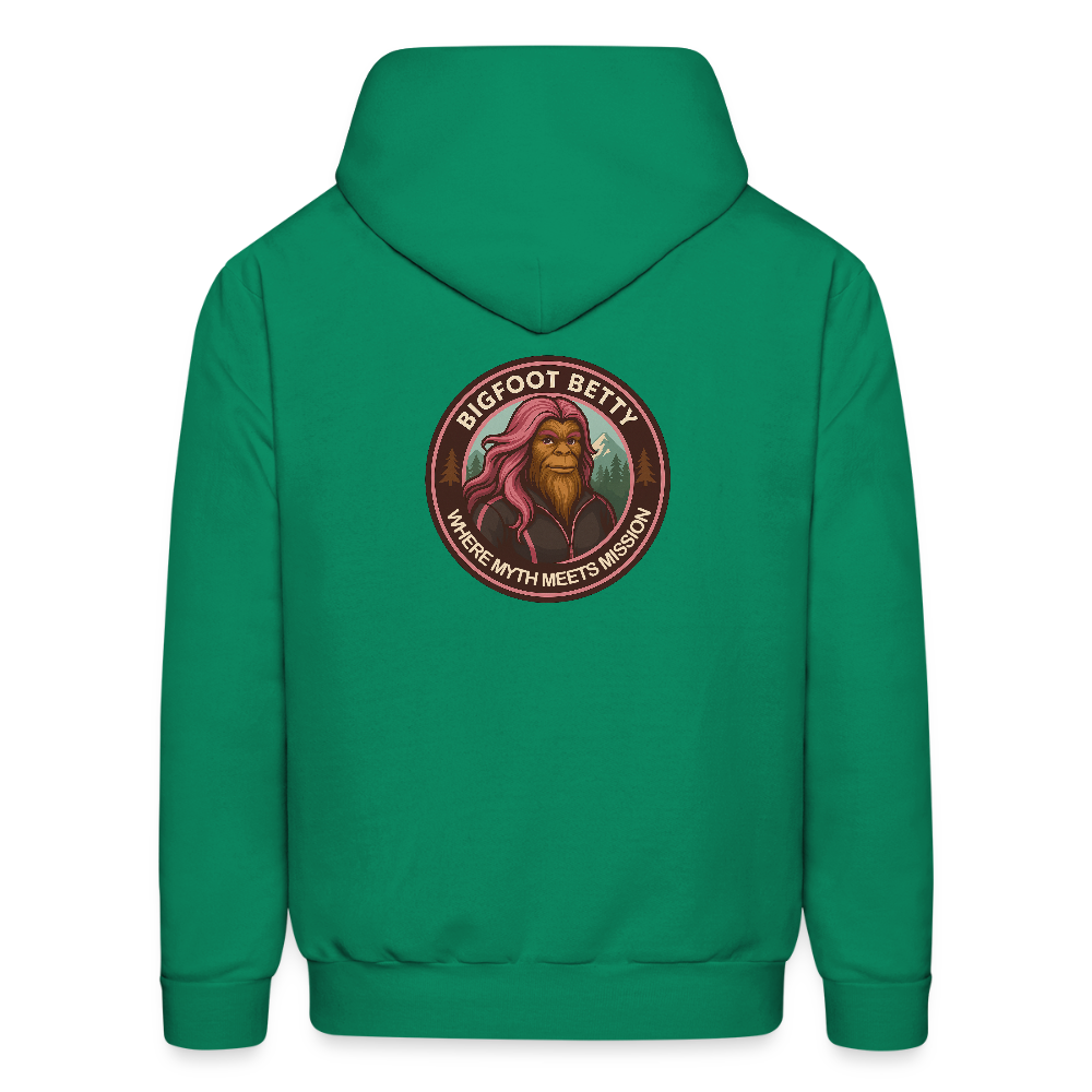 Men's Hoodie - Where Myth Meets Mission (RETRO) - kelly green