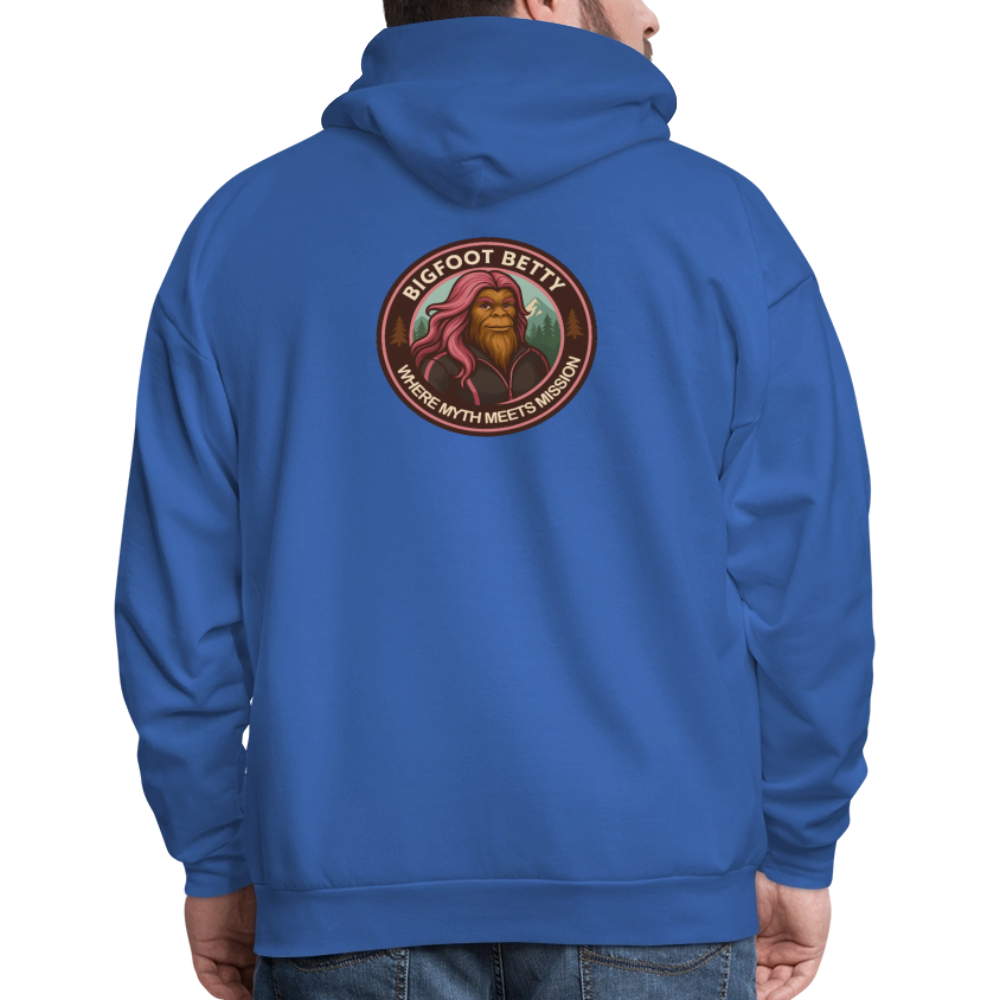 Men's Hoodie - Where Myth Meets Mission (RETRO) - royal blue