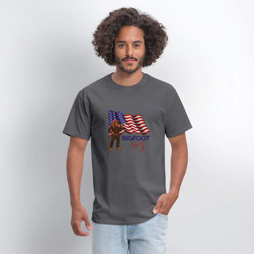 BFB July 4 -Waving Flag Unisex Classic T-Shirt - charcoal