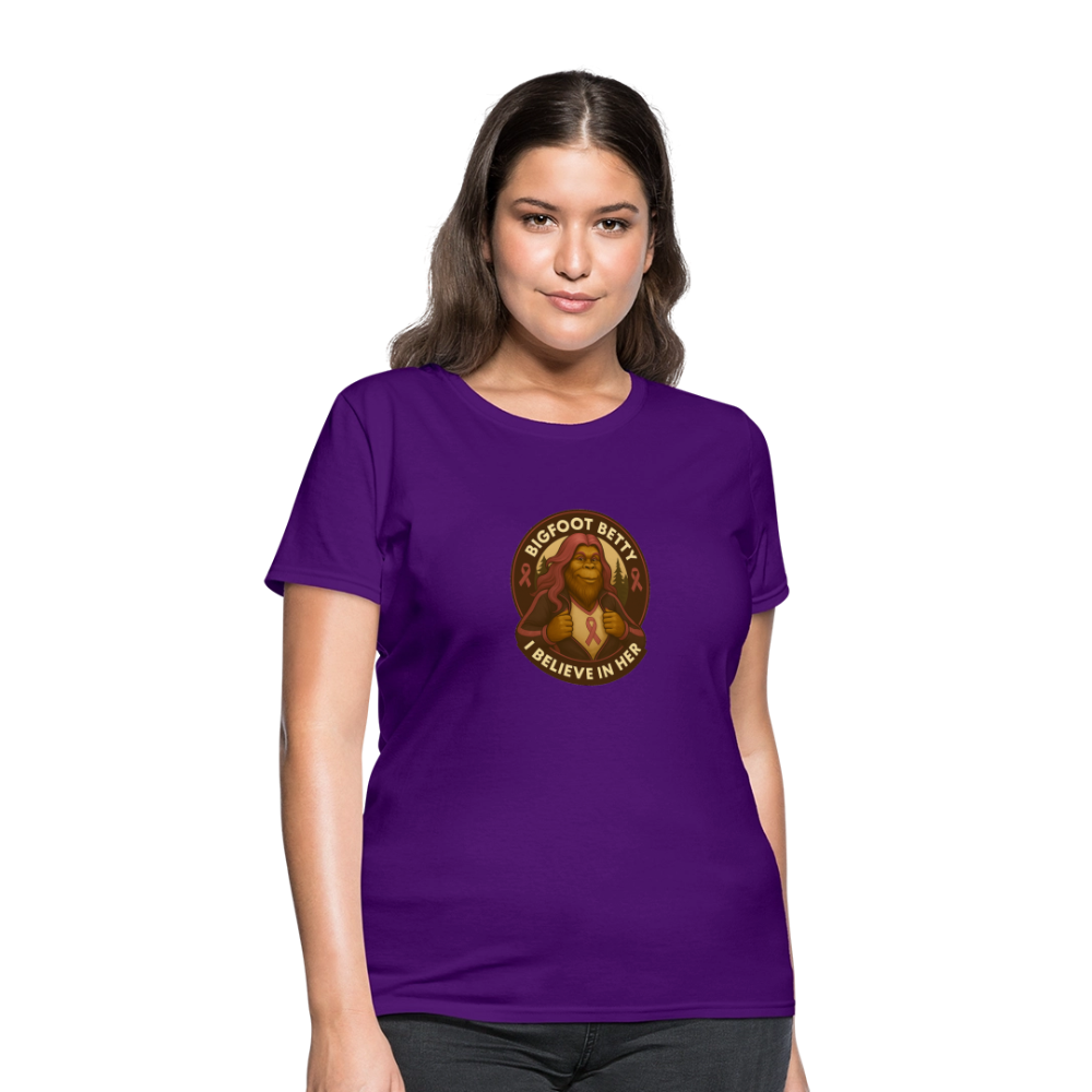 Women's T-Shirt - I Believe In Her (RETRO) - purple