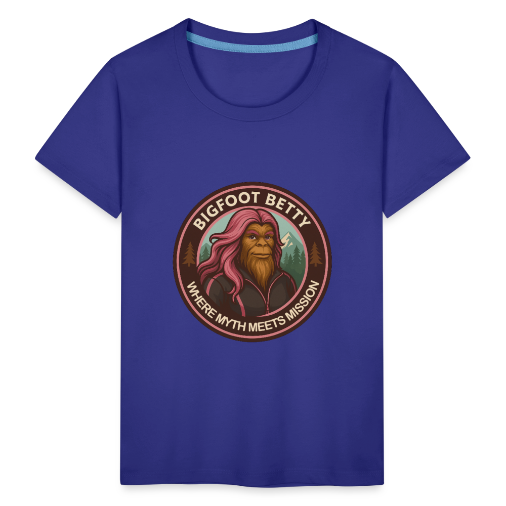 Toddler Premium T-Shirt - Where Myth Meets Mission (RETRO) - royal blue
