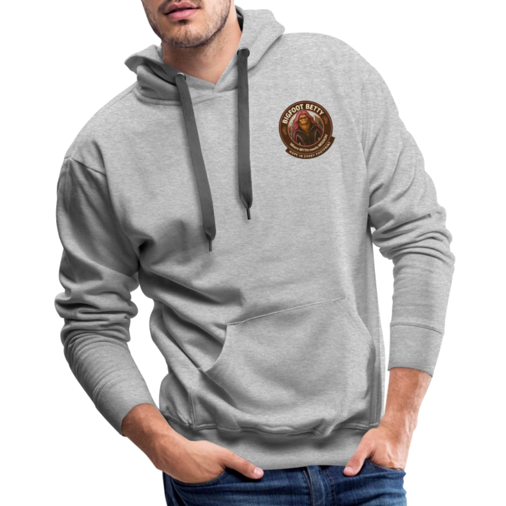 Men’s Premium Hoodie - I Believe In Her (F/B) (RETRO) - heather grey