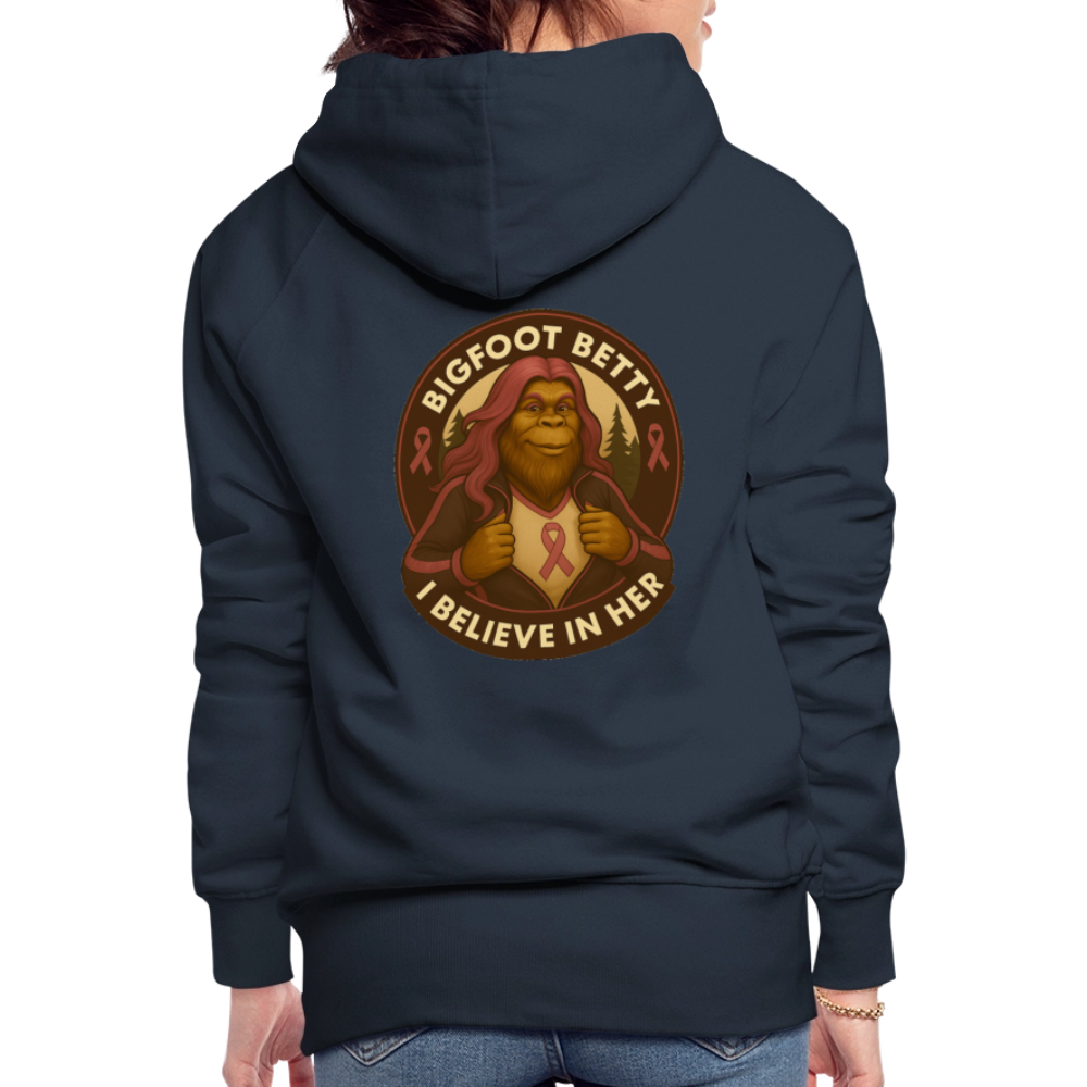 Women’s Premium Hoodie - I Believe In Her (RETRO) - navy