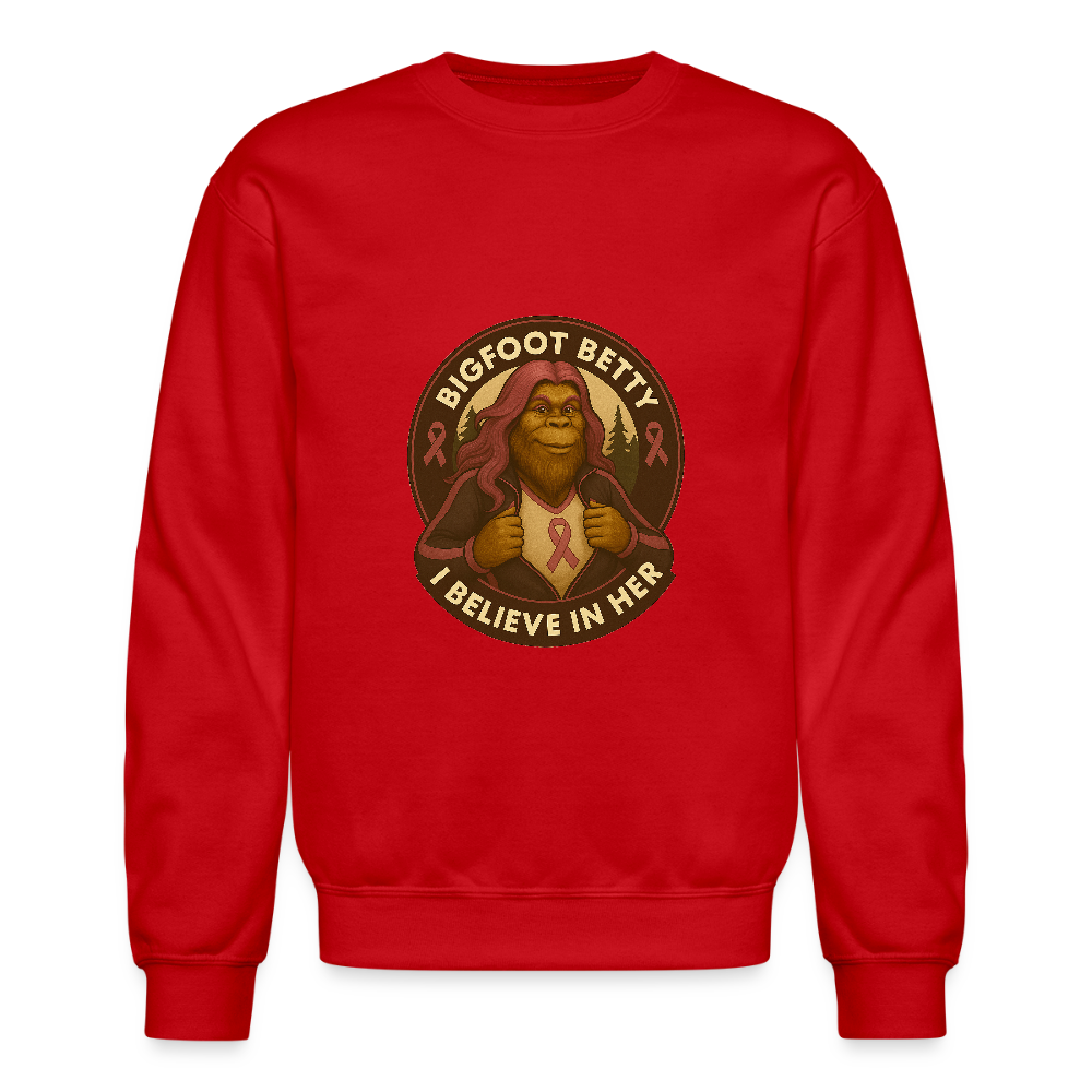 Crewneck Sweatshirt - Where Myth Meets Mission (RETRO) - red