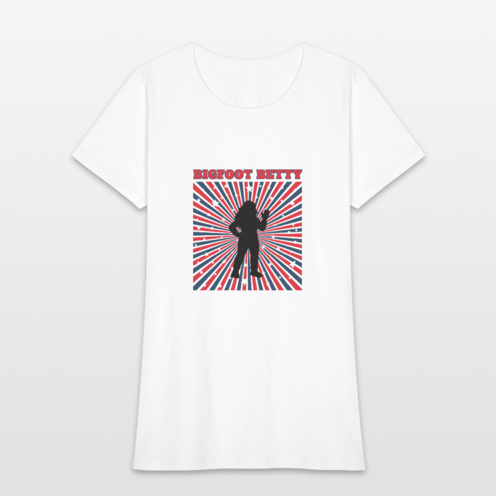 BFB July 4 - Starburst Women's T-Shirt - white