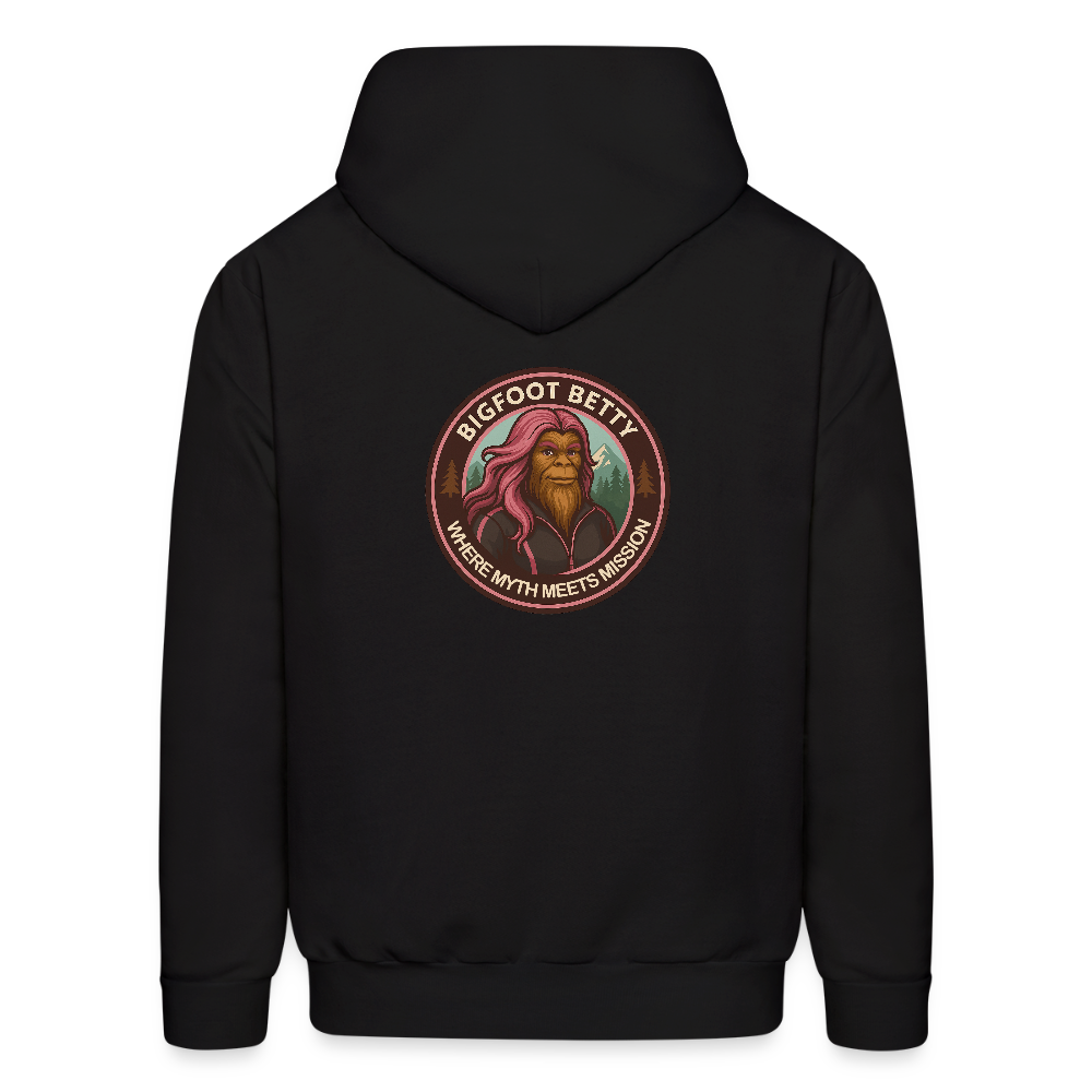 Men's Hoodie - Where Myth Meets Mission (F/B) (RETRO) - black